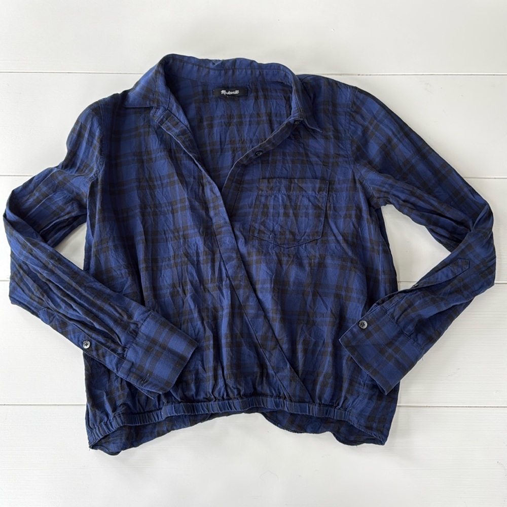 Madewell plaid top